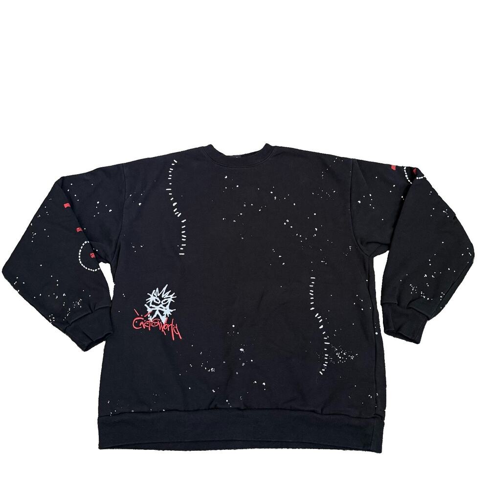 Travis Scott Cactus Jack Sweatshirt Mens XL Black Phantom Collection Stitched